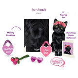 Pop Up Pet Cards, Black Cat, Gifts For Cat Lovers, Gifts For Mom With Mother'S Day Accessory Sheet, Notecard & Envelope, 3D Popup Greeting Card, Mother'S Day Cards