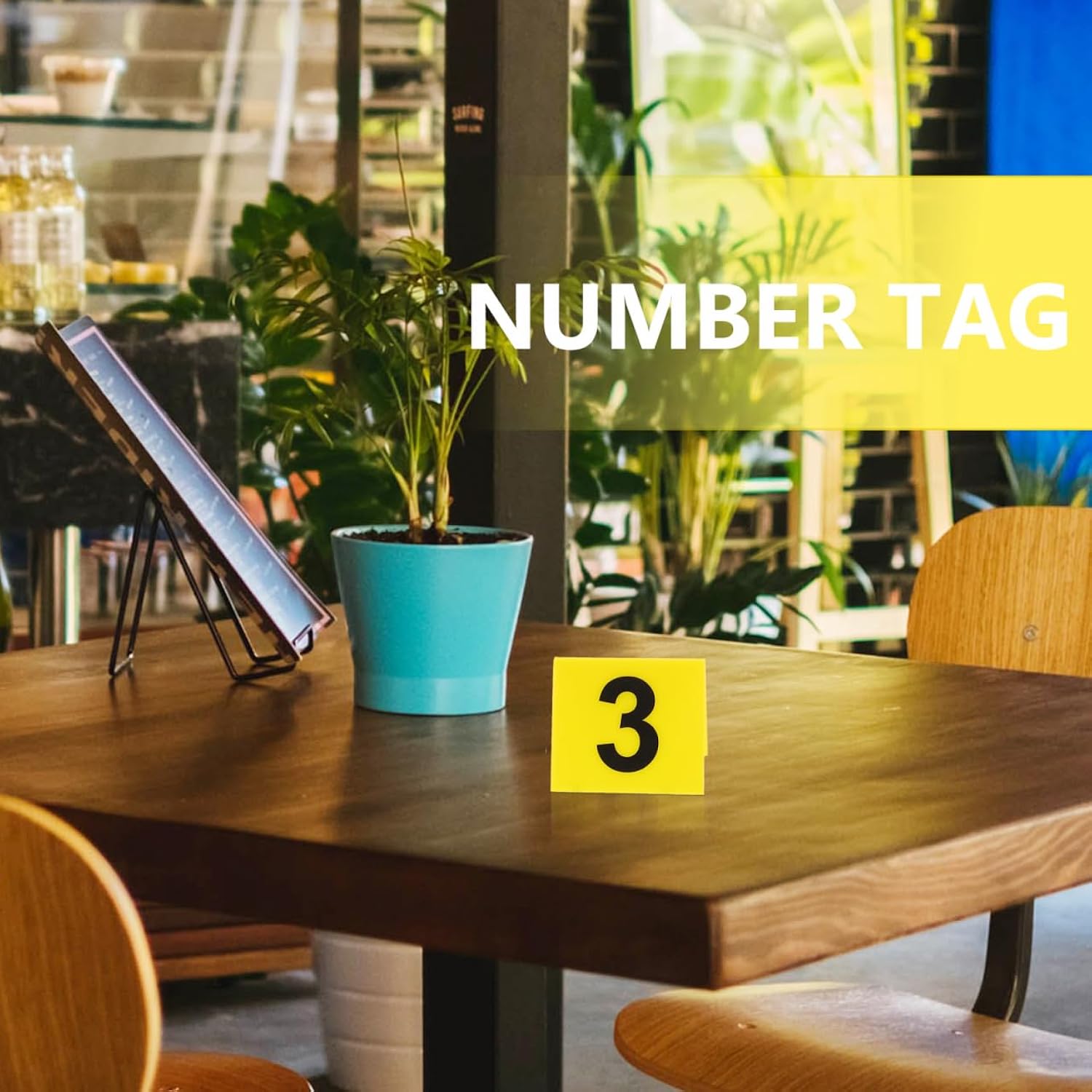 Reusable Acrylic Number Markers 1-20 Double-Sided Table Numbers For Restaurant Cafe Party Evidence Markers Compact Size Design