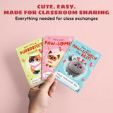 Cat Valentines Cards For Kids - Cats Valentines Day Gifts For Kids Classroom School Party Favors - Kitty Kitten 6 Designs 36 Packs Exchange, 3.2''X 4.7'' Greeting Cards With Stickers Envelopes