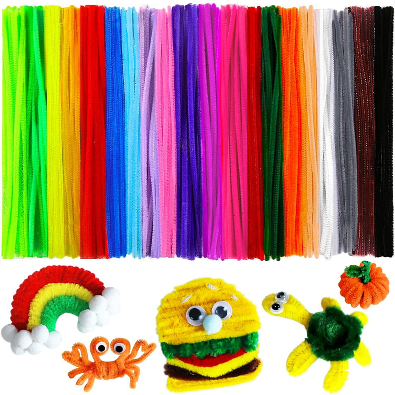 200Psc 20Colors, Pipe Cleaners, Chenille Stems, Pipe Cleaners For Crafts, Pipe