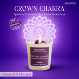Crown Chakra Meditation Candle With Healing Crystals And Amethyst Bracelet Lavender Candles For Home Relaxing Candles For Women Stress Relief Spiritual Meditation Gifts For Women Men