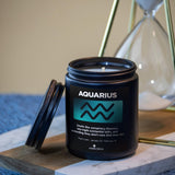 9Oz Aquarius Gifts January February Birthday Astrology Gifts For Women, Candles For Women Scented Candle For Home, Soy Wax, For Zodiac Birthdate, Zodiac Candles