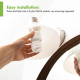 13W GU24 CFL Light Bulbs T2 Mini Spiral 4100K Cool White 60W Equivalent 4 Pack