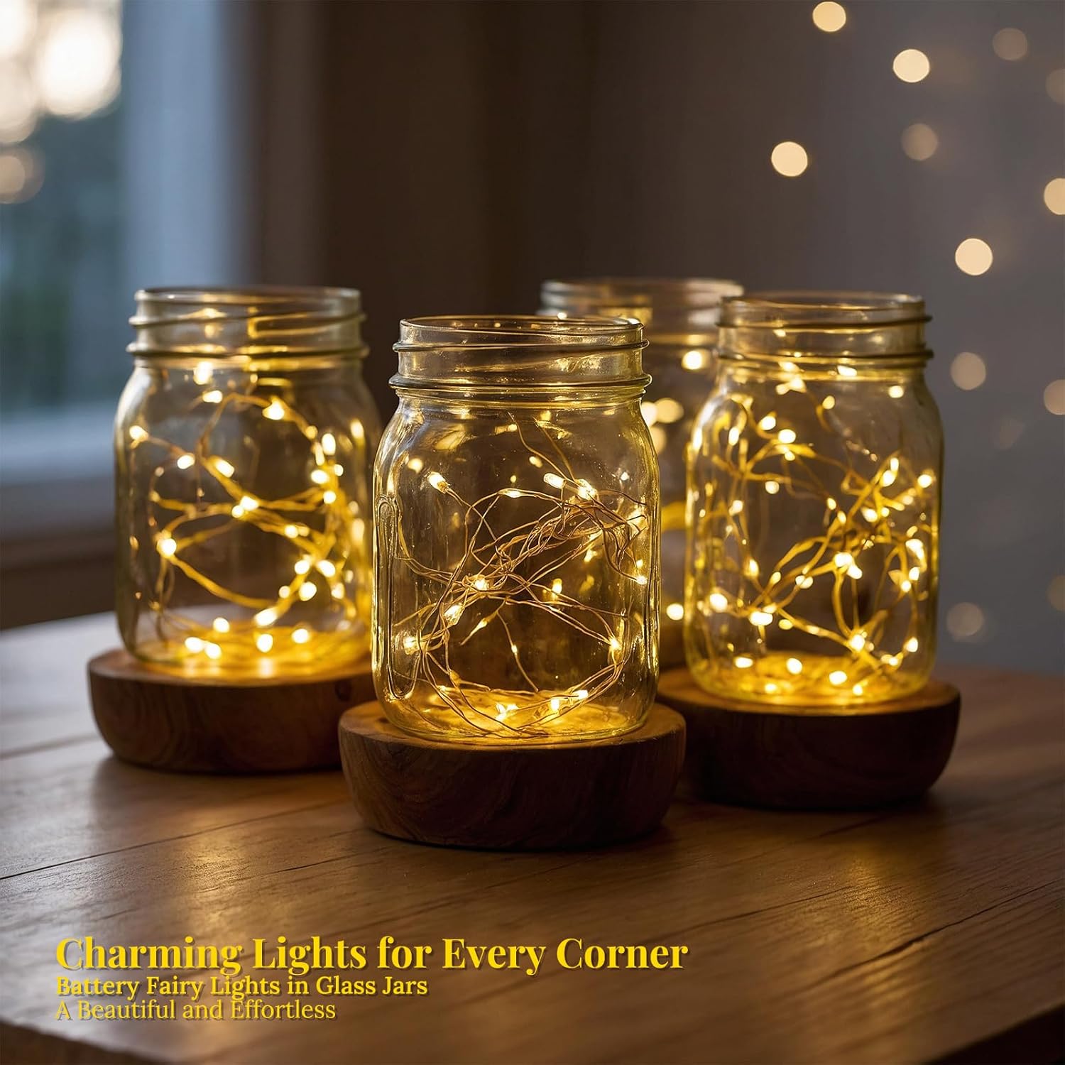 12 Pack Led Fairy Lights, 7Ft 20 Led Battery Operated Silver Wire Firefly Starry Lights For Diy Crafts, Wedding, Party,