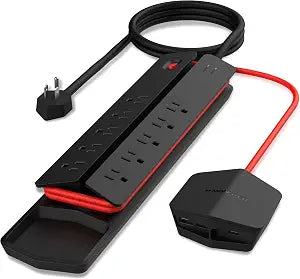 Power Center Vertex XL 10 Outlet Surge Protector 20W USB C USB A