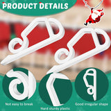 Christmas Light Clips Gutter Clips For Outdoor Hanging Plastic Weatherproof Gutter Hooks Hanging String Lamp Holder Mount To Shingles For Halloween Xmas Tree Decor