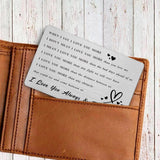 Husband Birthday Card Gifts - When I Say I Love You More - Husband Wife Anniversary Birthday Wallet Card Gifts For Men Him