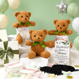 8 Set Bear Blindfolded Diaper Changing Baby Shower Game Supplies Include 12 Inch Bear Dolls Blindfold Diapers Games Sign Prizes For Adult Gender Reveal Raffle Party(Greenery)