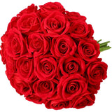 60 Pcs Giant Velvet Roses Artificial Flowers Heavy Velvet Rose Fake Flowers Bulk Artificial Roses Bouquet With Long Stems For Wedding Party Office Centerpiece Arrangement (Red)