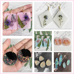 Earrings Molds With Varieties Of Shapes And Sizes, 171Pcs Resin Jewelry Making Kit, Stud Dangle Drop Earrings Resin Molds With Hole