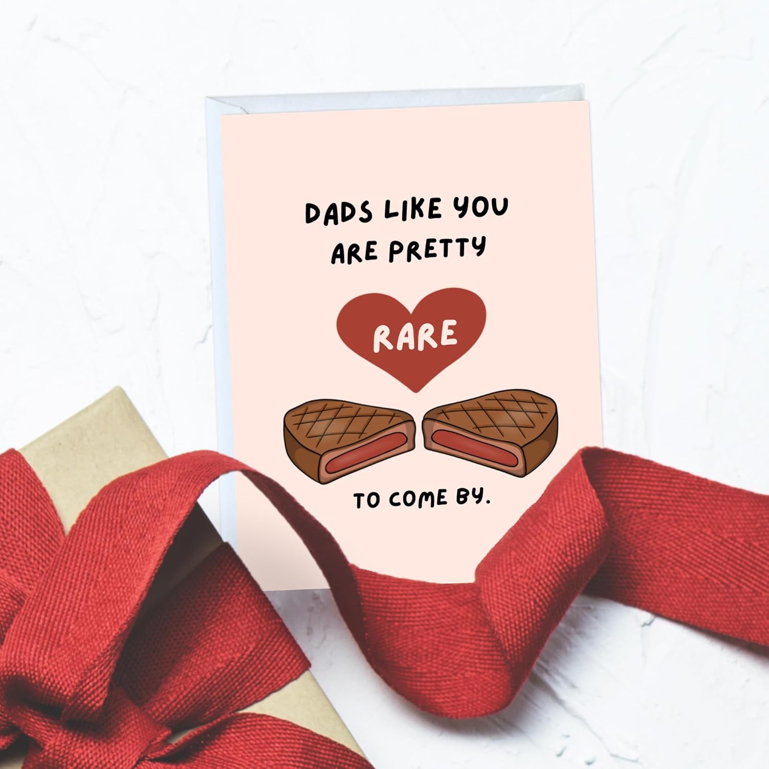 Funny Dad Birthday Card – Punny Greeting Card For Dad, Grandpa, Stepdad & Uncle | Cute Father’S Day Or Anniversary Card, Blank Inside, Playful & Heartwarming Gift (Rare To Come By)