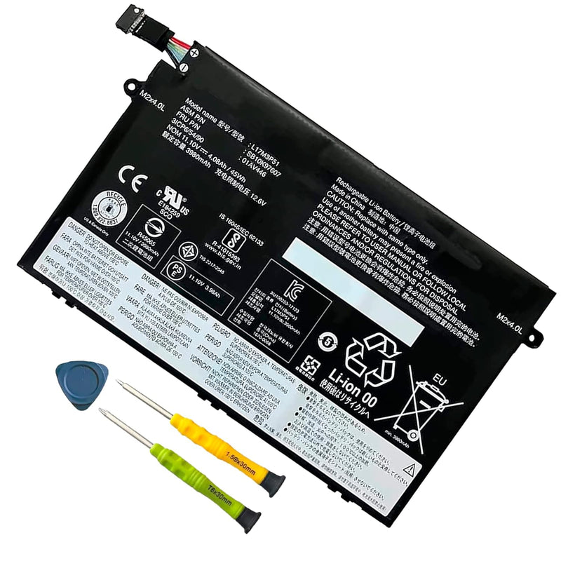 L17M3P51 01Av446 Laptop Battery 11.1V Replacement For Lenovo Thinkpad E480 E48