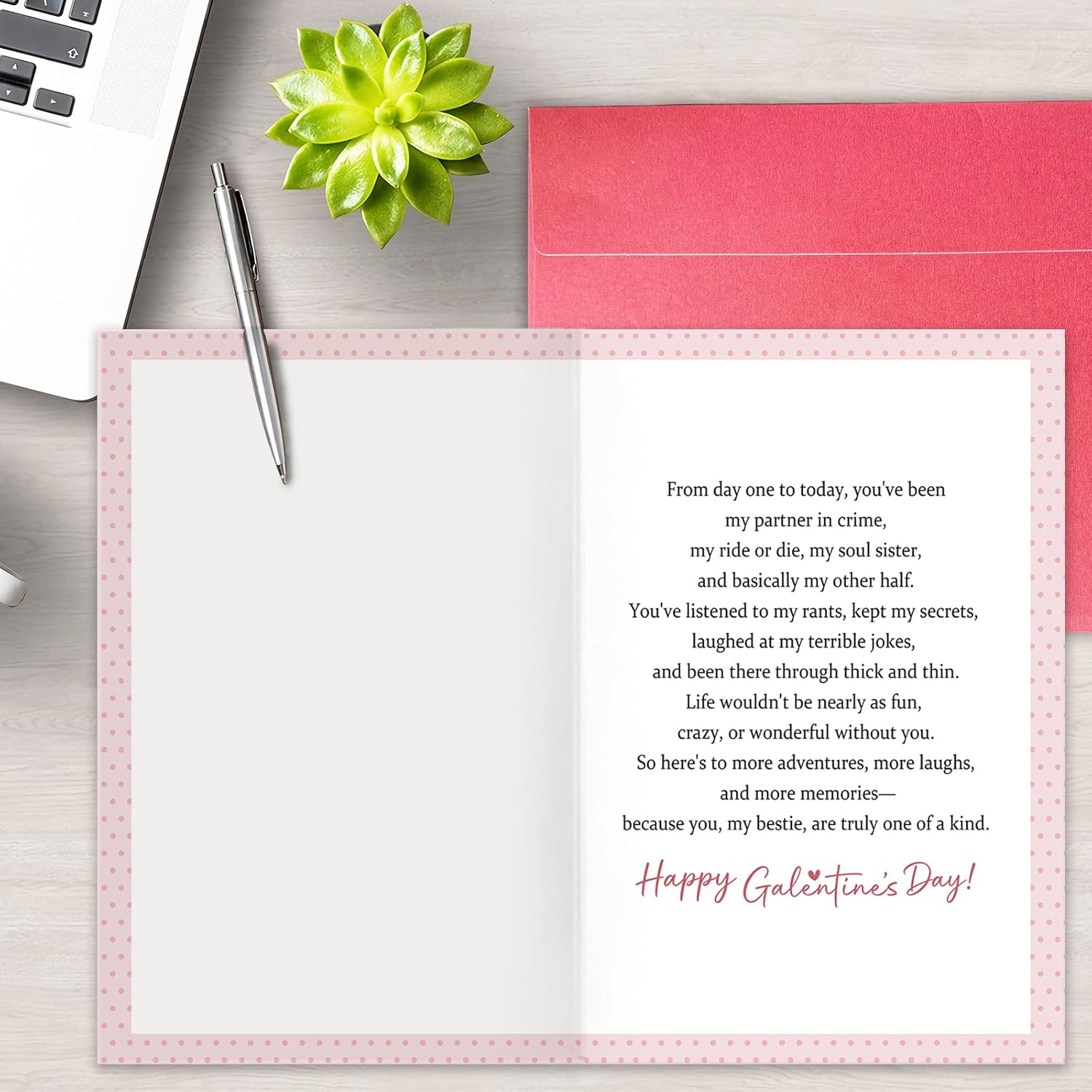 Funny Galentine'S Day Card For Best Friend, Soul Sister, Humorous Galentines Gift Idea For Women, Happy Galentine'S To My Bestie
