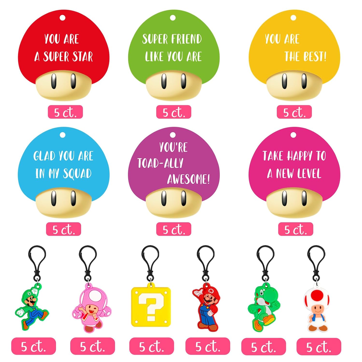 30Pack Valentines Day Cards For Kids School Valentines Cards With Cute Keychains Valentines Day Gifts For Kids For School Party Favors Boys Girls Calssroom Exchange Game Prizes