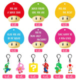 30Pack Valentines Day Cards For Kids School Valentines Cards With Cute Keychains Valentines Day Gifts For Kids For School Party Favors Boys Girls Calssroom Exchange Game Prizes