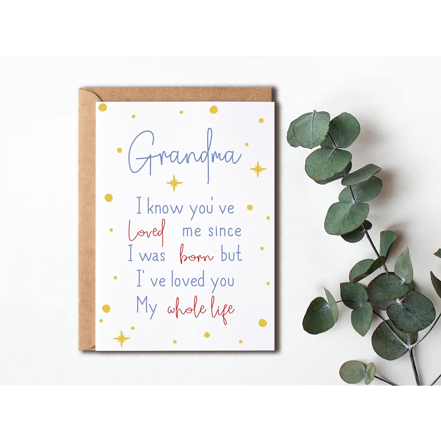 Grandma I Know You'Ve Loved Me Since - Birthday Card For Grandma - Grandma'S Day Card - Cute Birthday Card For Grandma From Kids - New Grandma Birthday Cards 5 X 7 Inches