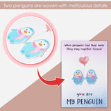 You Are My Penguin Valentine Cards, Valentines Day Card For Wife, Valentines Day Cards, Cute Valentines Cards For Wife, Valentine'S Day Cards, (Blue Penguins With Balloon)