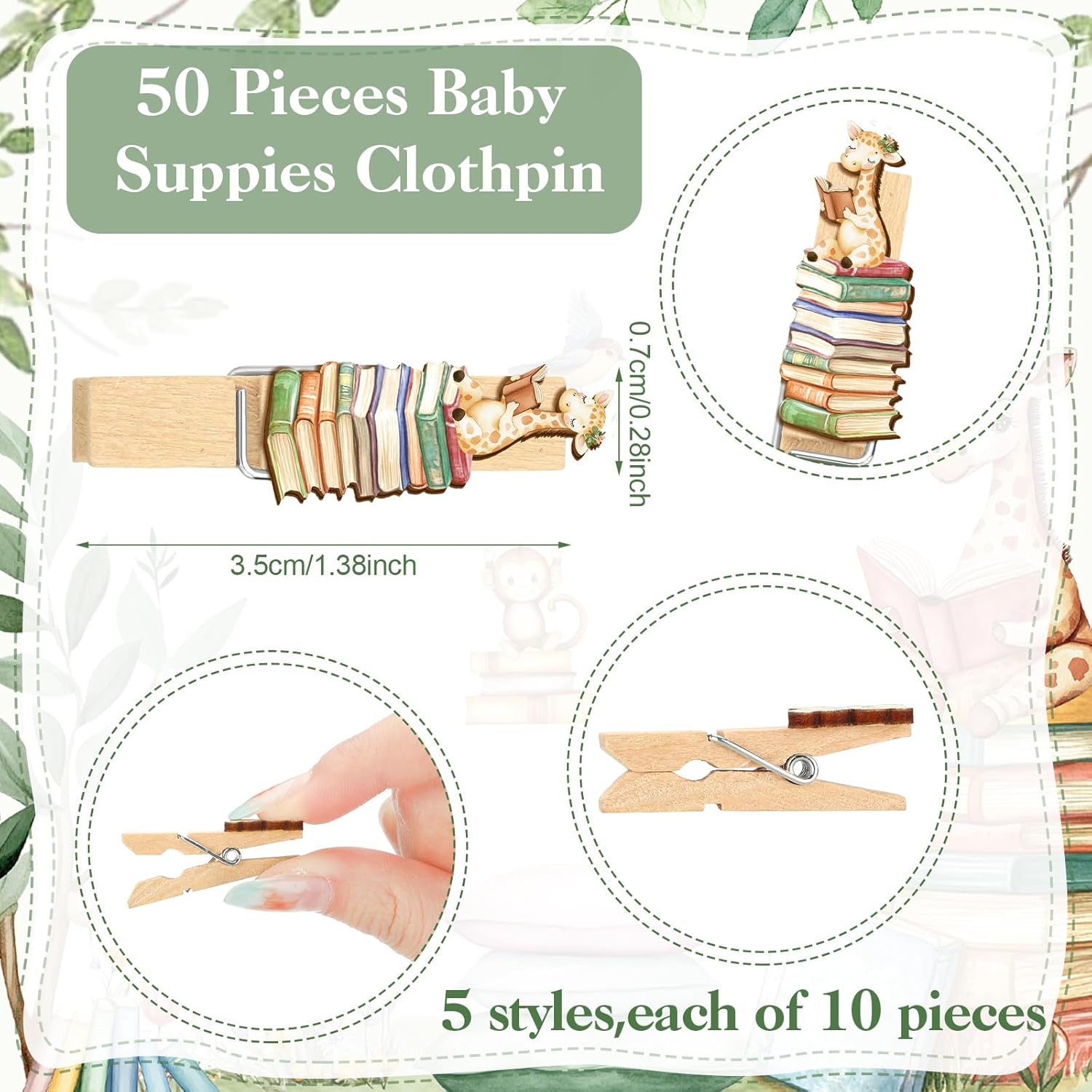 321 Pcs Storybook Baby Shower Decorations Supplies Book Baby Shower Games Bingo Price Scramble Don'T Say The Word Who Mom Clothespin For Book Theme Gender Reveal Party Decorations