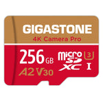 256GB Micro SD Card, 4K Pro, A2 V30, UHS-I U3, 100MB/s, Adapter Included