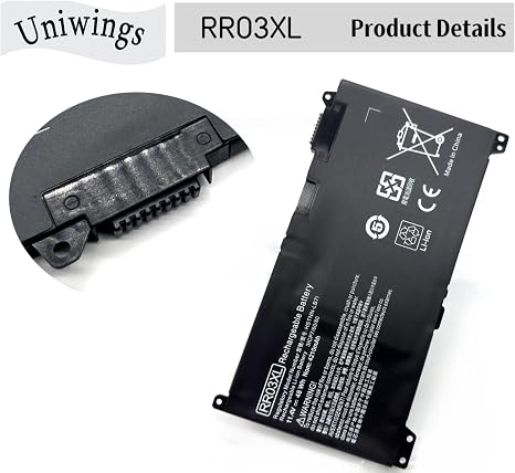 HP RR03XL 48Wh Laptop Battery Replacement for ProBook 430 440 450 G4 G5 HSTNN-PB6W
