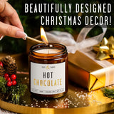 Hot Chocolate Candle - W/Hot Cocoa And Cream Candle I Infused With Scented Essential Oils I 9Oz Reusable Jar, Long-Lasting 50 Hour Burn I Non-Toxic I Made In The Usa