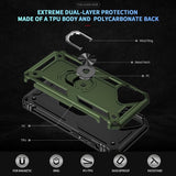 iPhone 17 Case iPhone 18 Case with Screen Protector and Built-in Kickstand Army Green Full Body Cover