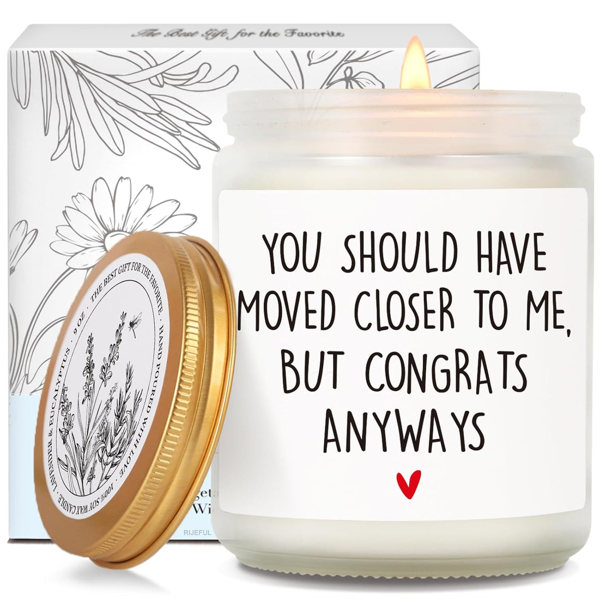Funny House Warming Candle Gift For New Homeowner Women, You Should Have Moved Closer To Me Candle, Best Housewarming Candles Gifts 2025, New Home Candles Gifts For Friends Couples Families-1