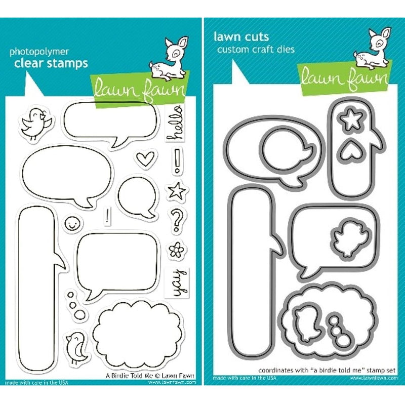 A Birdie Told Me Clear Stamp And Die Set - Includes One Each Of Lf431 (Stamp)