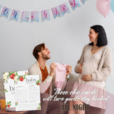 Hilarious Gender Reveal Games, Predictions And Advice Game Cards, Strawberry Sweet Party Decorations Favors Ideas -30 Pcs, 5X7 In - H05