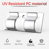 Outdoor Light Clips,26Pcs Clear Hooks With Spare Nail Holes And 30 Weather Resistant Adhesive Strips,Damage Free Hangers For Christmas Decorations,Wall Clips For Outdoor Lights Cable Management