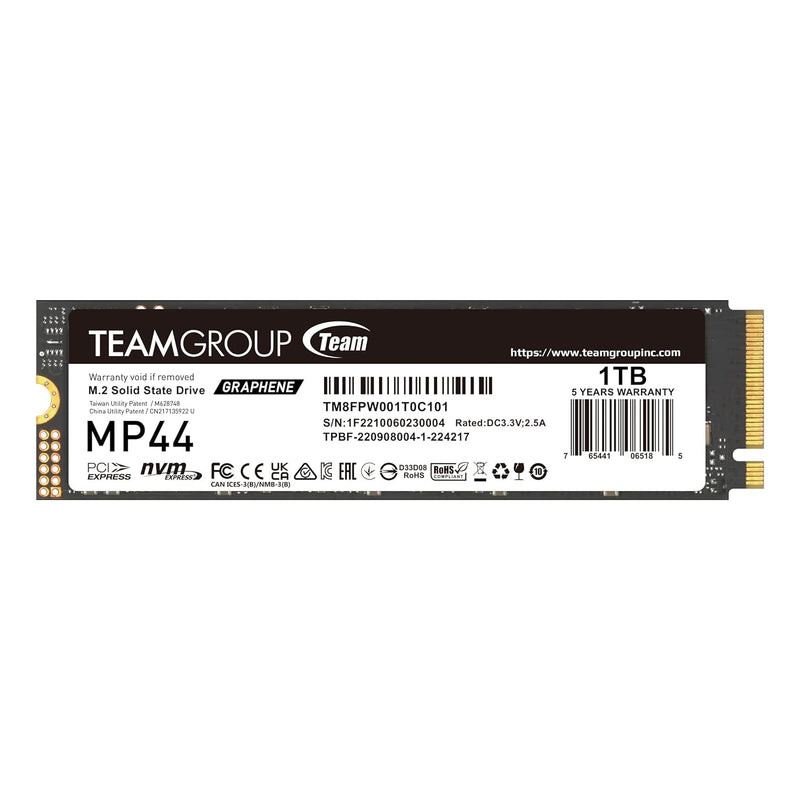 Mp44 1Tb Slc Cache Gen 4X4 M.2 2280 Pcie 4.0 With Nvme Laptop & Desktop & Nuc