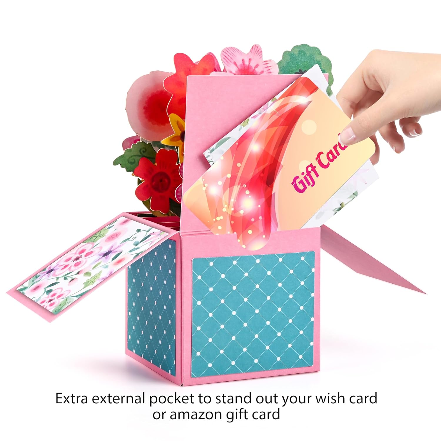 Watercolor Flowers Pop-Up Cards–3D Floral Greeting Cards For Birthday, Mother’S Day, Thank You, All Occasions–Includes Notecard & Envelope–Gift For Women, Mom, Grandma, Wife, Daughter, Sister