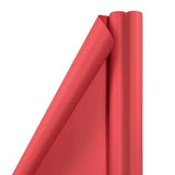 Gift Wrap - Matte Wrapping Paper - 50 Sq Ft Total (30 In X 10 Ft Each) - Matte Red - 2 Rolls/Pack