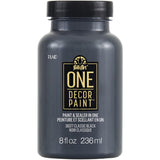 FolkArt 36077 One Décor Paint, 8 oz, Classic Black