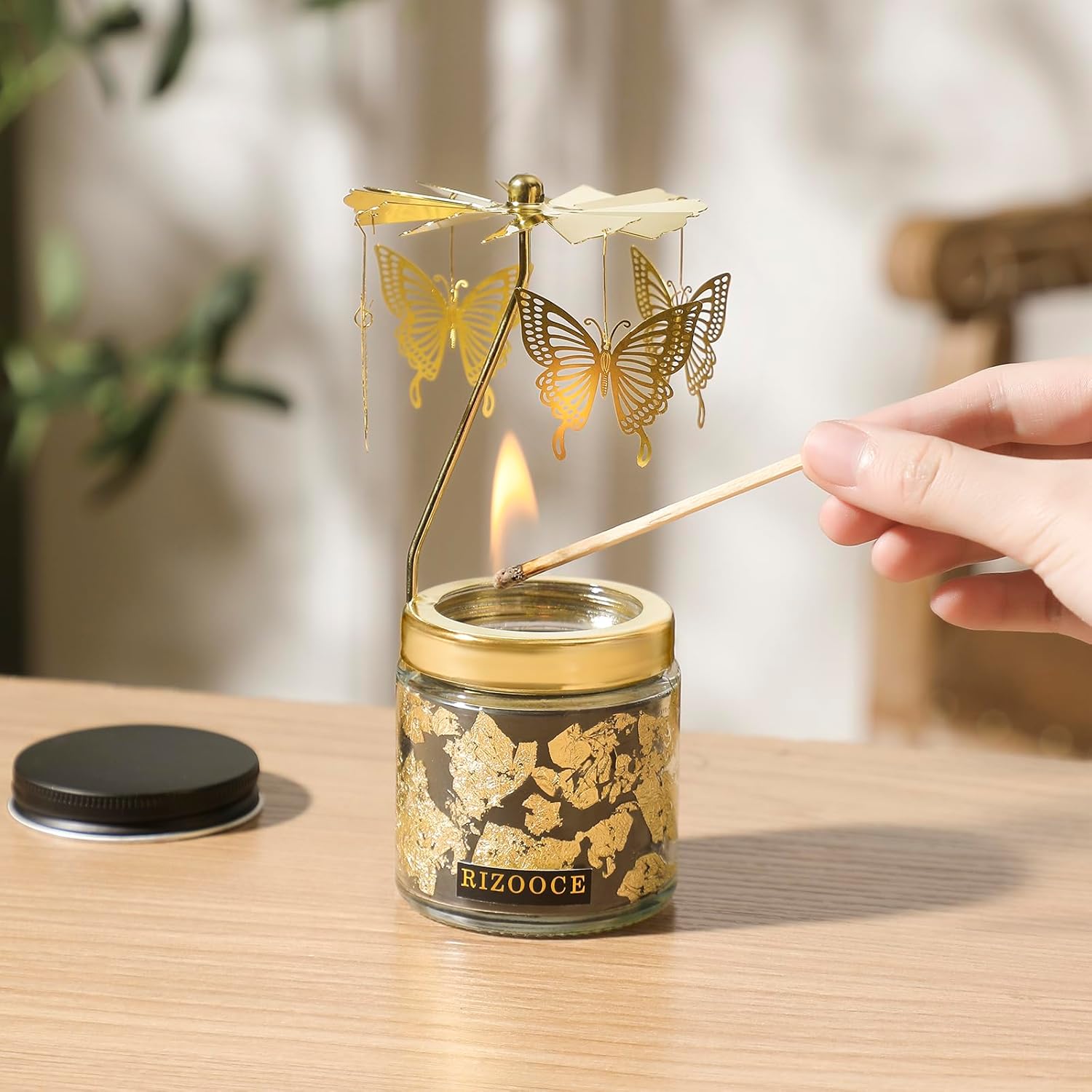 Butterfly Candle Gifts For Women, Unique Valentines Day Friend Sister Mom Anniversary Christmas Birthday Gift- Rotatable Scented Candles