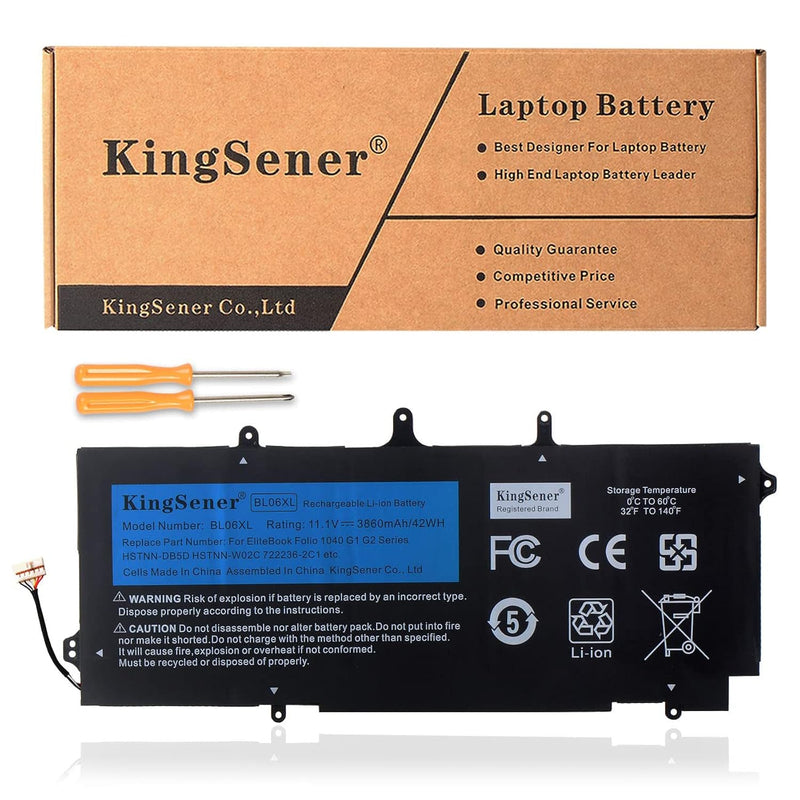 11.1V 42Wh Bl06Xl Blo6Xl Battery Compatible For Hp Elitebook Folio 1040 G0 G1