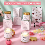 4 Pcs Nurses Gifts Bulk For Women, Nurse'S Last Nerve Scented Candles 3.5 Oz Candle Cna Gifts For Christmas Women Female Graduation Birthday Present (White)