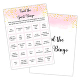 Find The Guest Bingo - Adult Birthday Party Decoration Party For Adult Friend, Birthday Party Activities Favor Supplies For Her Teenager, 20 Birthday Card Set -04