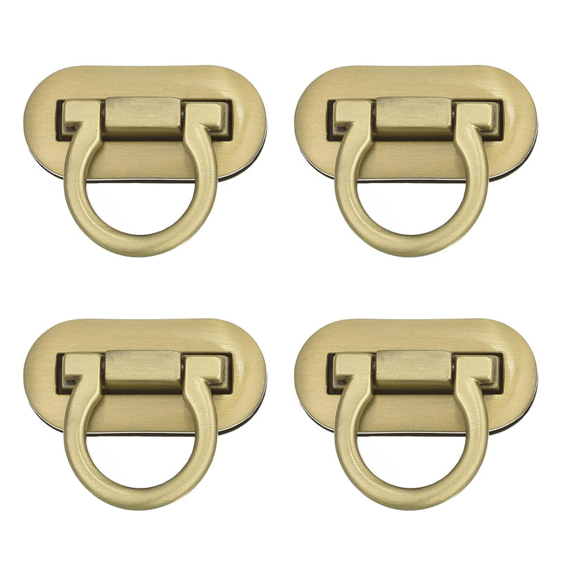 Turn Lock Clasp, 42Mm X 20Mm Alloy Purse Closure Twist Buckle For Diy Handbag