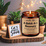 Get Well Candle, Surgery Recovery Gifts For Women, Men - After Surgery, Get Well Soon, Cancer Comfort Gifts - Funny Injury, Sick, Hysterectomy, Chemo, Quick Recovery, Feel Better Present