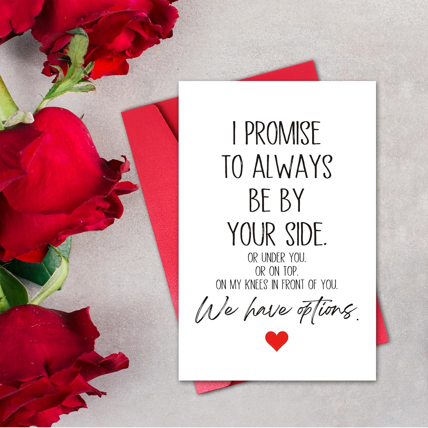 Funny Valentine’S Day Card For Men, Valentines Day Gift For Him Husband Boyfriend, Happy Valentines Day Greeting Card With Envelope, We Have Options