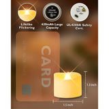 48-Pack Novelty Flickering Flameless Tea Lights Candles, 200+Hours Battery-Operated Led Fake Candles For Wedding Table Centerpieces,Proposal,Anniversary, Ivory Base, Ø1.5'' × H1.3''
