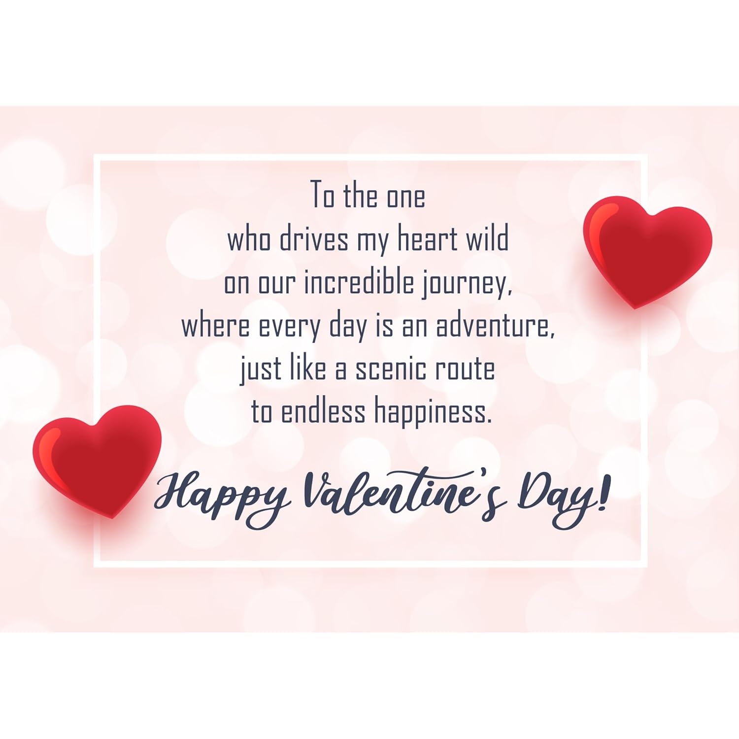 Happy Valentines Day Card For Husband Or Boyfriend - Made From Real Bamboo, 5" X 7" - 1 Pack (Envelope Included), Laser Cut, Pickup Truck Themed Valentines Card Husband Will Adore