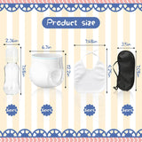 6 Sets Bottle Chug Baby Shower Games Plastic Baby Bottles Bibs Eye Mask Disposable Diapers Gender Reveal Games Baby Changing Diaper Race Game Decorations