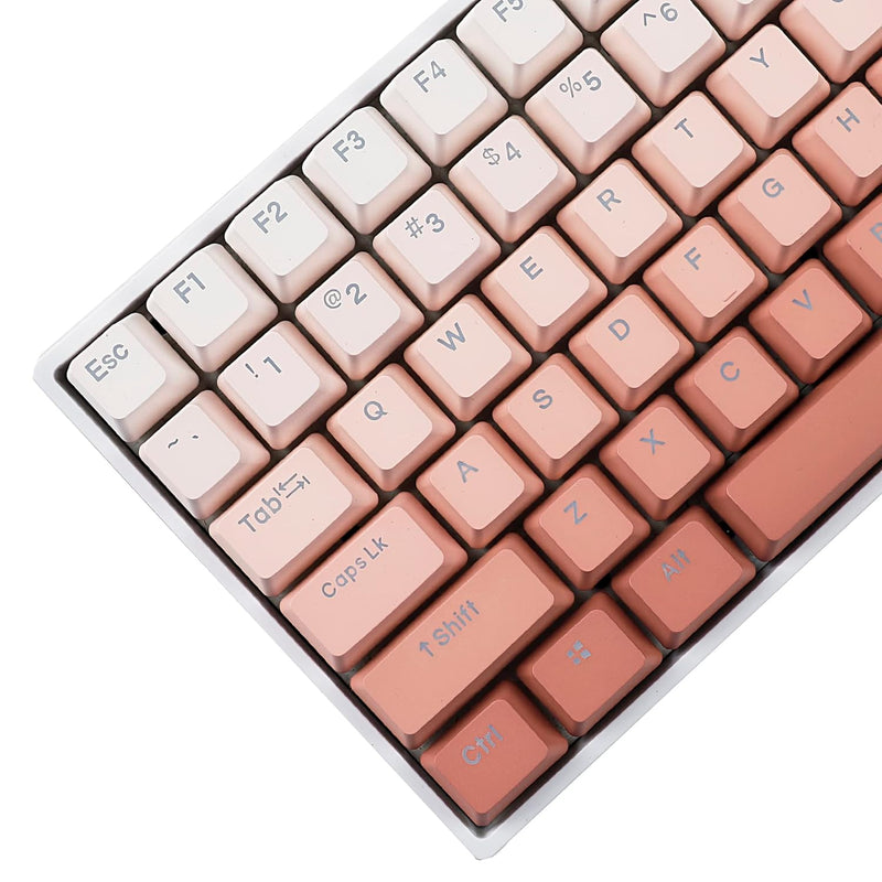 108 122 Double Shot Backlit Blush Keycaps Pbt Shine Through Oem Profile Keycap