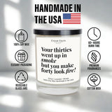 40Th Birthday Gifts Women & Men - Lavender & Lemongrass Soy Wax Birthday Candles, 13.5 Oz, 60+ Hour Burn Time, Birthday Gifts For Women, Hand Poured In Usa, Reusable Jar For A Fantastic Celebration