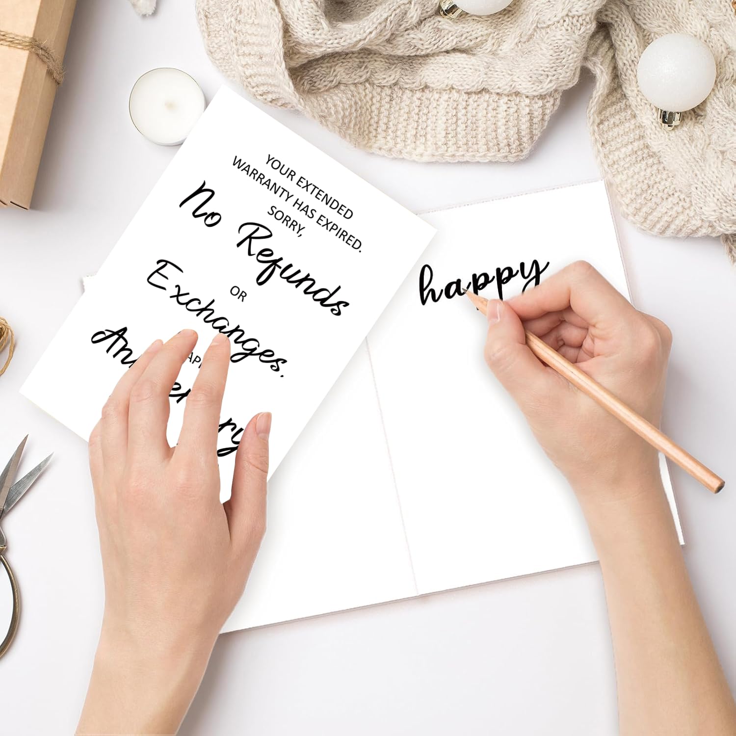 Funny Wedding Anniversary Card For Husband Wife Couples Fiancee Fiance Boyfriend Girlfriend, Happy Anniversary Card For Wen Women Him Her Partners, 1 Year 5Th 10Th 20Th 40Th 50Th 60Th Anniversary Cards