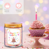 Luxury Scented Candles Gift Set-100% Natural Soy Wax, 50H Clean Burn, Hand-Poured, Relaxing Aromatherapy For Home, Bedroom, Yoga &Spa,9Oz, Birthday Candles?Vanilla Cream Sugar?
