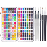 Watercolor Paint Set, 168 Colors Watercolor Paints, Painting Set With Water Brush And Nylon Brushes, Perfect Starter Kit For Beginners And Professionals