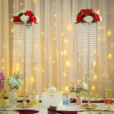 Artificial Roses Flowers, 2 Pcs Flower Ball Arrangement Bouquets 15 Heads Plastic Roses With Base, Perfect For Wedding Party Valentines Table Decoration, Home Décor, Wedding Centerpieces?Red White?